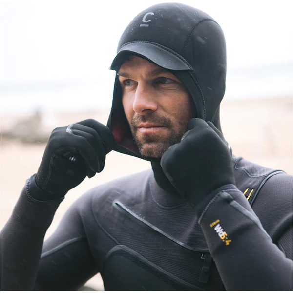 2026 C-Skins Wired 2mm Neoprene Wetsuit Hood C-HOWI - Black